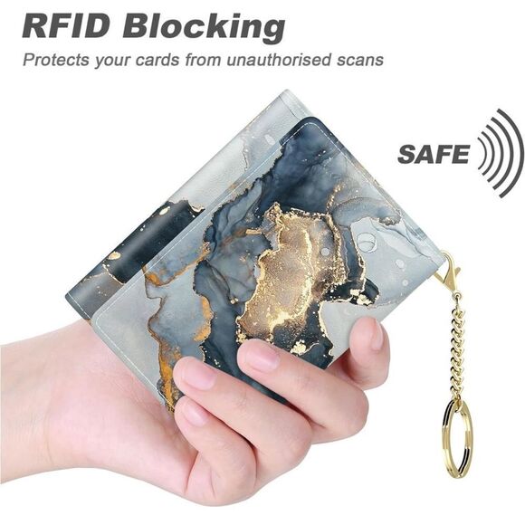 NWT.Broadway Credit Card Slim Wallet with 7 Card Slots & ID Window. Explore Now! - Picture 3 of 6